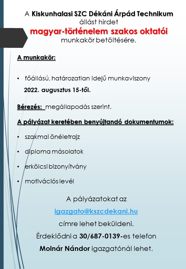 álláshirdetések